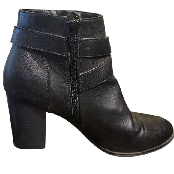 Apt. 9 Dynamic Comfort Advisor Black Block Heel Zip Up Ankle Booties, Size 8.5 - Picture 3 of 13